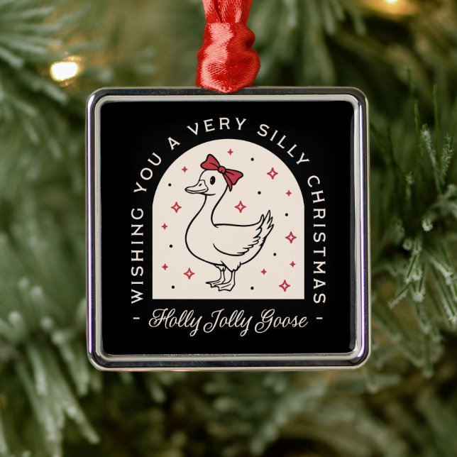 Fånig, lustigt jakt på husdjur Julsvart Julgransprydnad Metall (Träd)