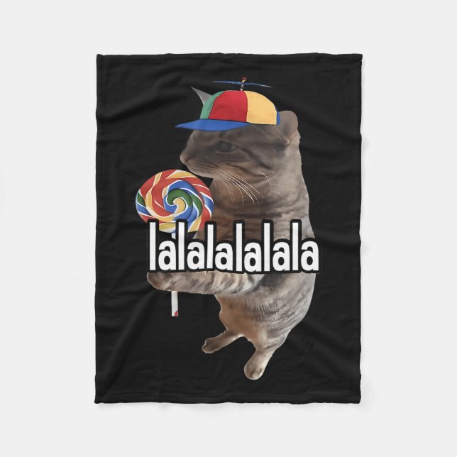 Fånig med Lollipop-PM Fleecefilt (Framsidan)
