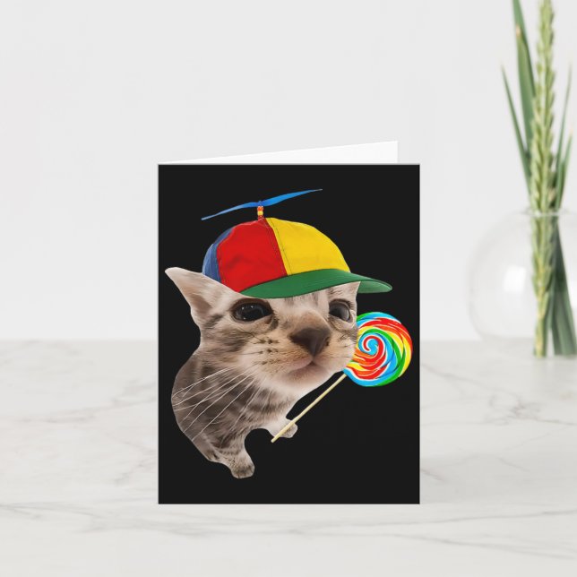 Fånig med Lollipop-PM Kort (Framsida)