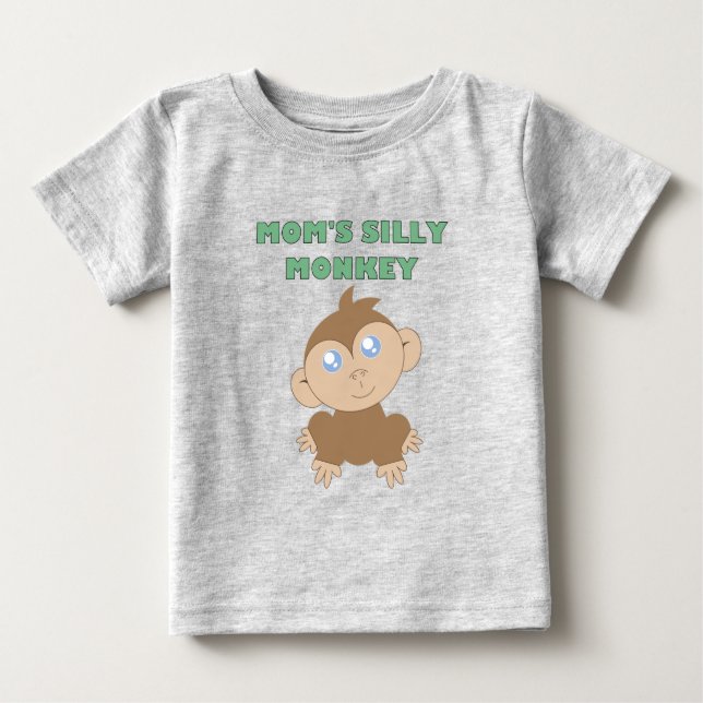 Fånig Monkey - Baby Bra Jersey T-Shirt (Framsida)