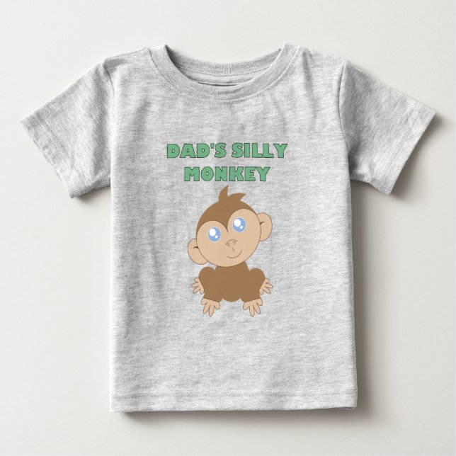 Fånig Monkey - Baby Bra Jersey T-Shirt (Framsida)