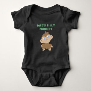 Fånig Monkey - Baby Jersey Bodykostym Tee