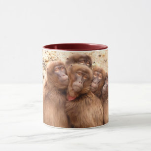 Fånig Monkey Coffee Mugg