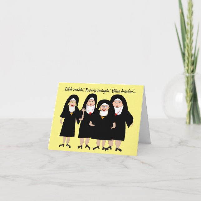 Fånig Nuns Kort (Framsida)