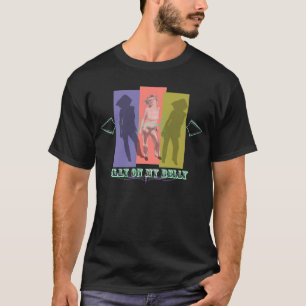 Fånig på min buk tee shirt