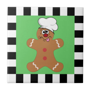 Fånig pepparkaksgubbekaka kakelplatta