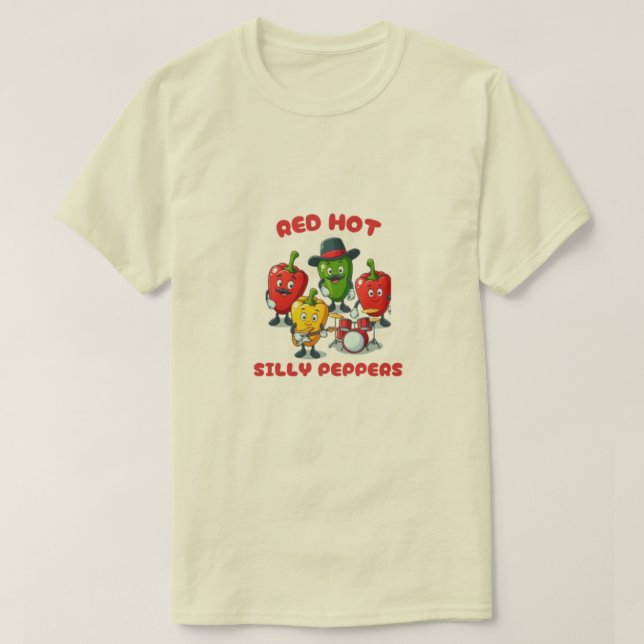 Fånig Peppers T-Shirt - Roligt och Quirky Design (Design framsida)