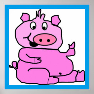 FÅNIG PIGGY POSTER