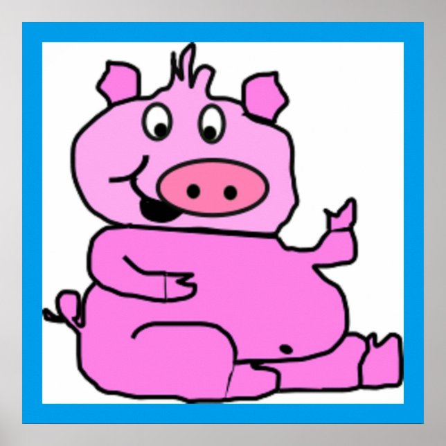 FÅNIG PIGGY POSTER (Framsidan)