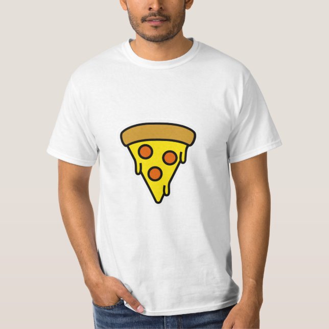 Fånig Pizza Tee Shirt (Framsida)