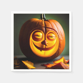 Fånig Pumpkin Head Pappersservett