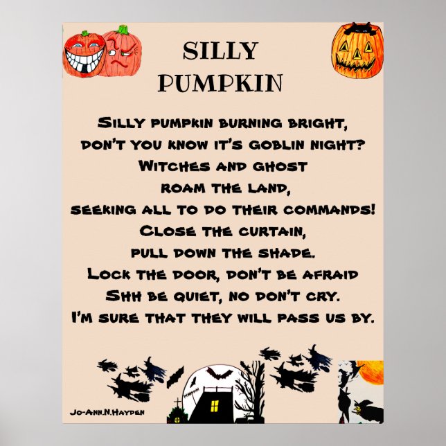 FÅNIG PUMPKIN POSTER (Framsidan)