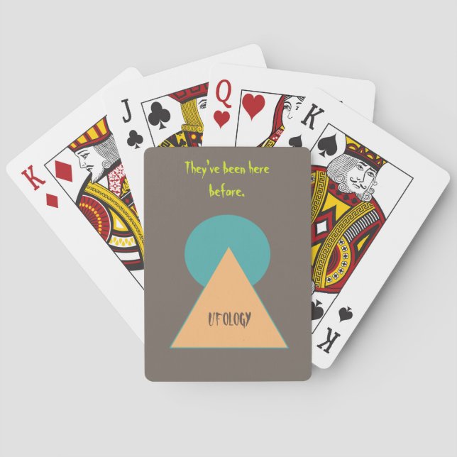 Fånig pyramidufologi casinokort (Baksidan)
