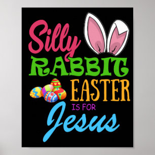 FÅNIG RABBIT PÅSK är till för JESUS Poster
