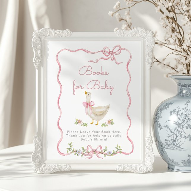 Fånig Rosa  vintage Bokar för baby Poster (Skapare uppladdad)