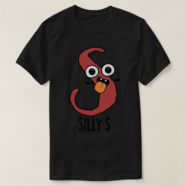 Fånig S Funny Alphabet S Pun 1 T Shirt (Design framsida)