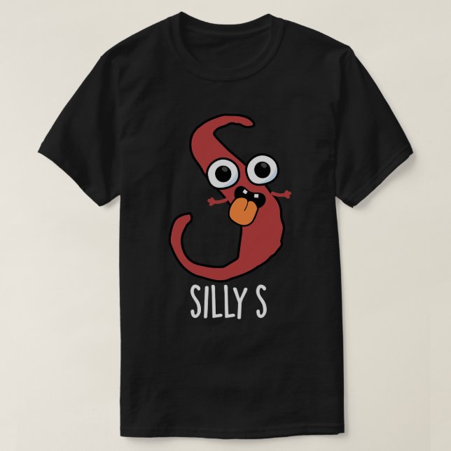 Fånig S Funny Alphabet S Pun T Shirt (Design framsida)