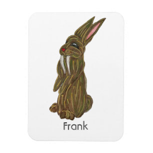 Fånig Saber Tooth Rabbit Magnet