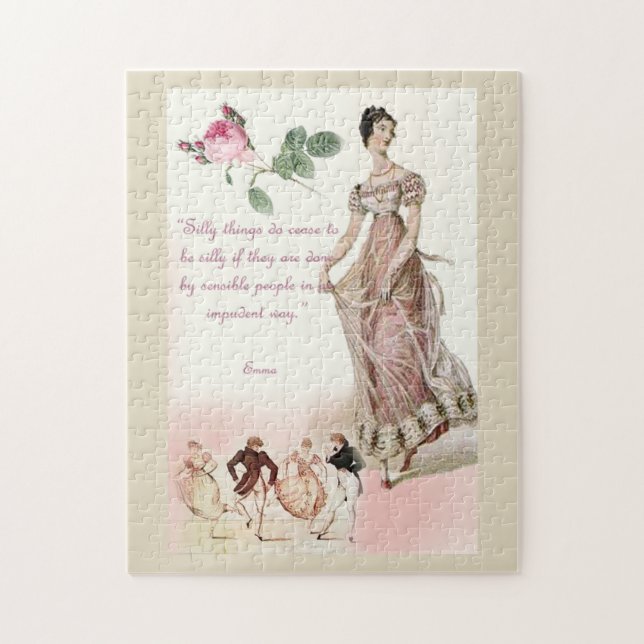 Fånig sak ,Jane Austen inspirerad, bok älskare Pussel (Vertikal)
