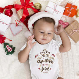 FÅNIG SANTA CHRISTMAS ÄR FÖR JESUS Cute Christian T Shirt