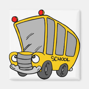 Fånig School Buss Magnet