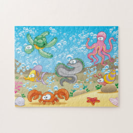 Fånig Sjöliv Puzzle, 11 x 14 tum, 252 delarare Pussel