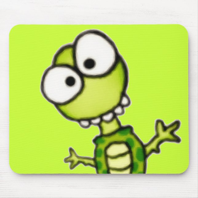 Fånig sköldpadda Mousepad Musmatta (Framsidan)
