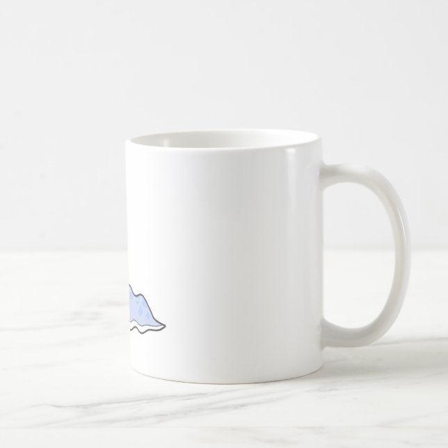 fånig sluggy blue monster kaffemugg (Höger)