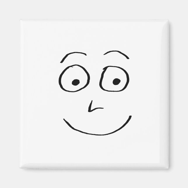 Fånig Smile Doodlenut från Cussdum Dedesign Magnet (Framsidan)