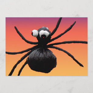 Fånig Spider Halloween Inbjudningar