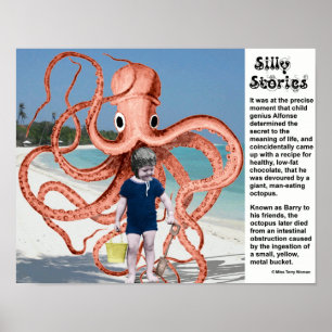 Fånig Storier: Människoätande bläckfisk Poster