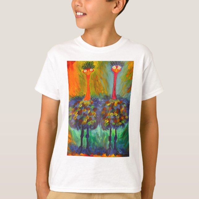 Fånig strutsskjorta t shirt (Framsida)