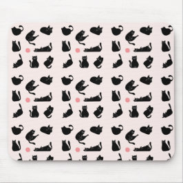 Fånig Svarta katter Musmatta