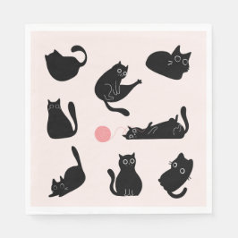 Fånig Svarta katter Pappersservett