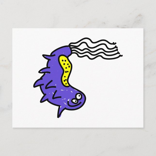 Fånig Tecknad Germ Vykort (Framsida)