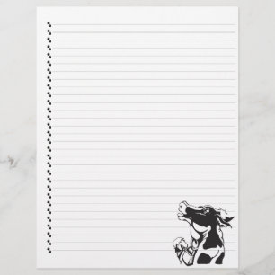 Fånig Tecknad Mejerikoks linda Pet Letterhead