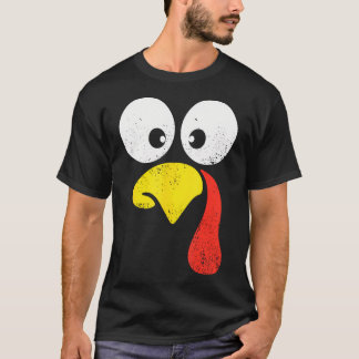 Fånig Turkiet Ansikte Thanksgiving Middag i Manar T Shirt