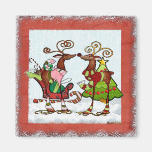 Fånig Whimsey jul Mooks Magnet