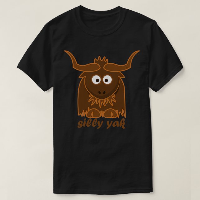 Fånig Yak för celiak T Shirt (Design framsida)