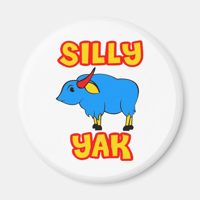 Fånig Yak Magnet (Framsidan)