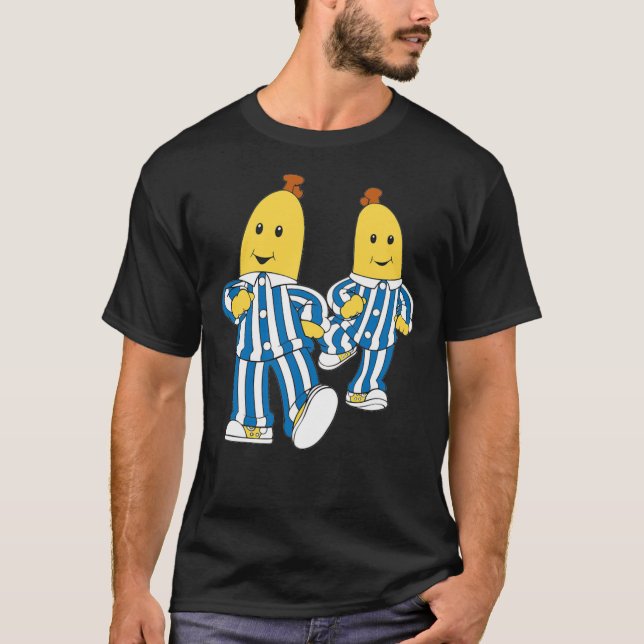 Fåniget Bananas Pajamas - de håller på att skäras  T Shirt (Framsida)