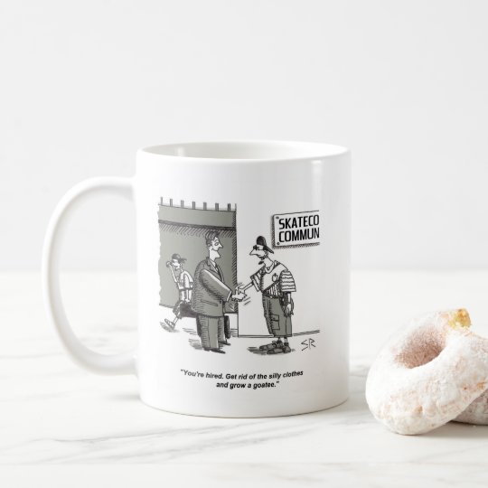 Fåniget beklär högertecknadmuggen kaffemugg