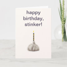 Fåniget Funy vitlök Grattis på födelsedagen Stinke