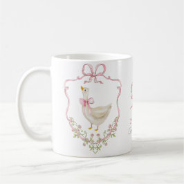 Fåniget går Rosa Bow Whimsical Flicka Shower Kaffemugg
