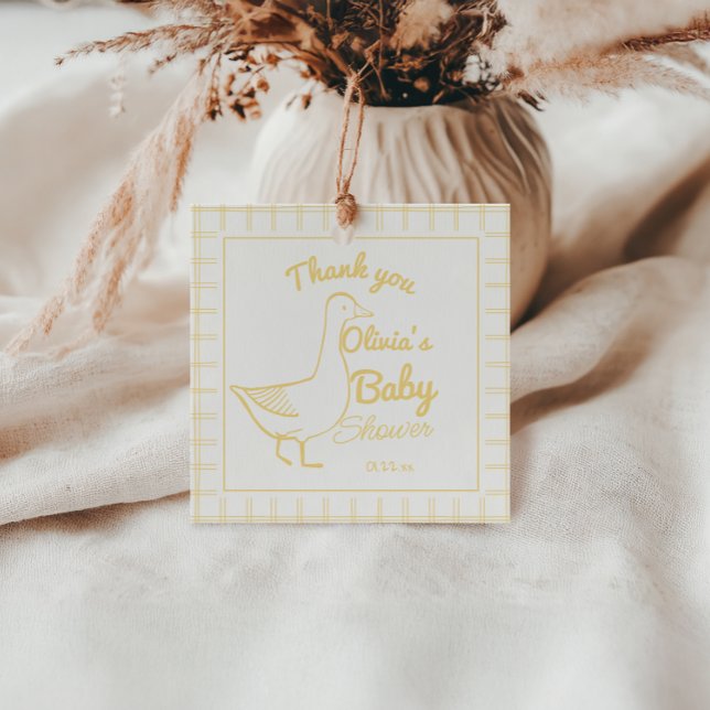 Fåniget Goose Hand plockade Neutralt  Funny Baby S Gåvor Etiketter (Skapare uppladdad)