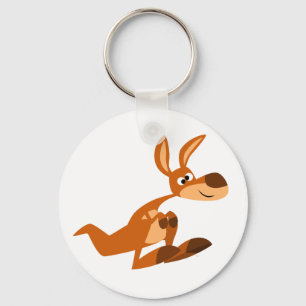 Fåniget Kangaroo-nyckelkedja för Tecknad Nyckelring