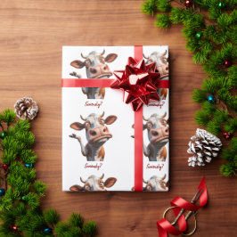 Fåniget Kow - "Allvarligt"? Lönsam offertdesign Presentpapper