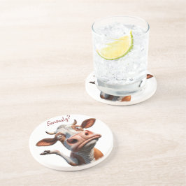 Fåniget Kow - "Allvarligt"? Lönsam offertdesign Underlägg