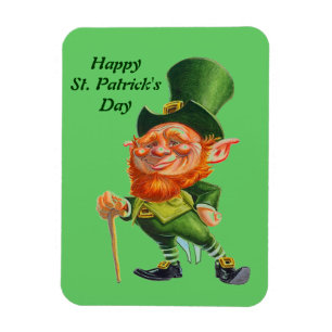 FÅNIGET LEPRECHAUN magnet