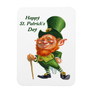 FÅNIGET LEPRECHAUN magnet